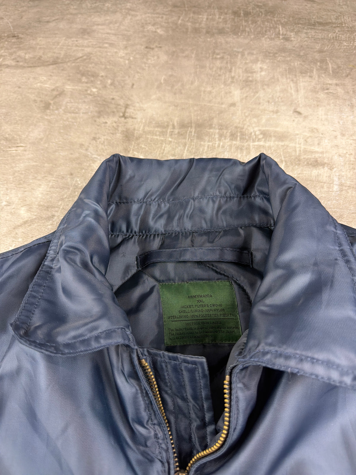 Vintage Greek Police "Hellenic Police" Flight Jacket - Navy Blue