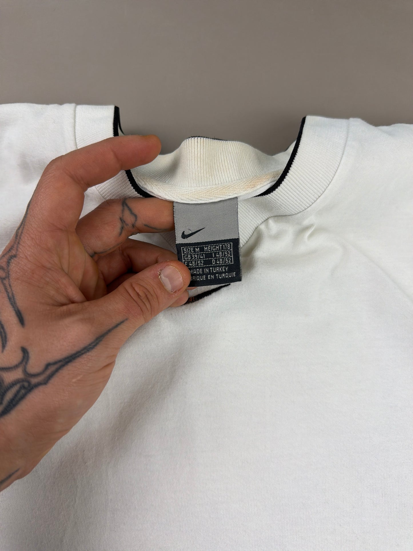 Nike Sportswear "Center Swoosh" Tech Tee - Off White
