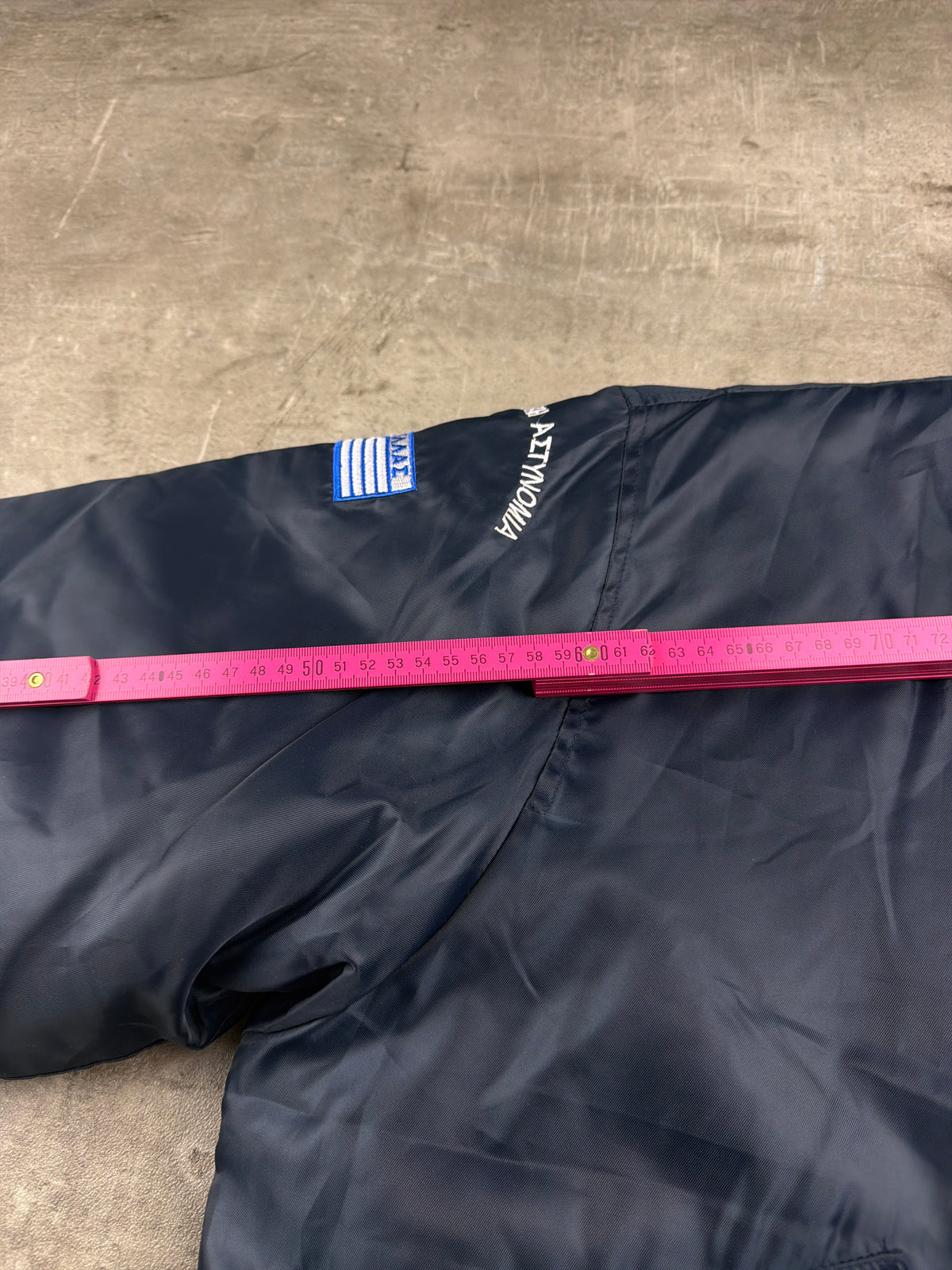 Vintage Greek Police "Hellenic Police" Flight Jacket - Navy Blue