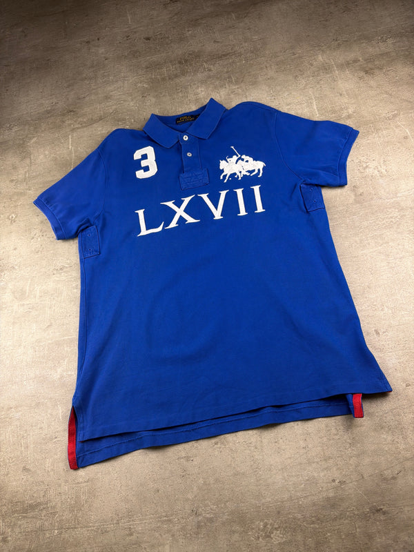 Ralph Lauren Big Pony "LXVII" Polo Shirt - Royal Blue