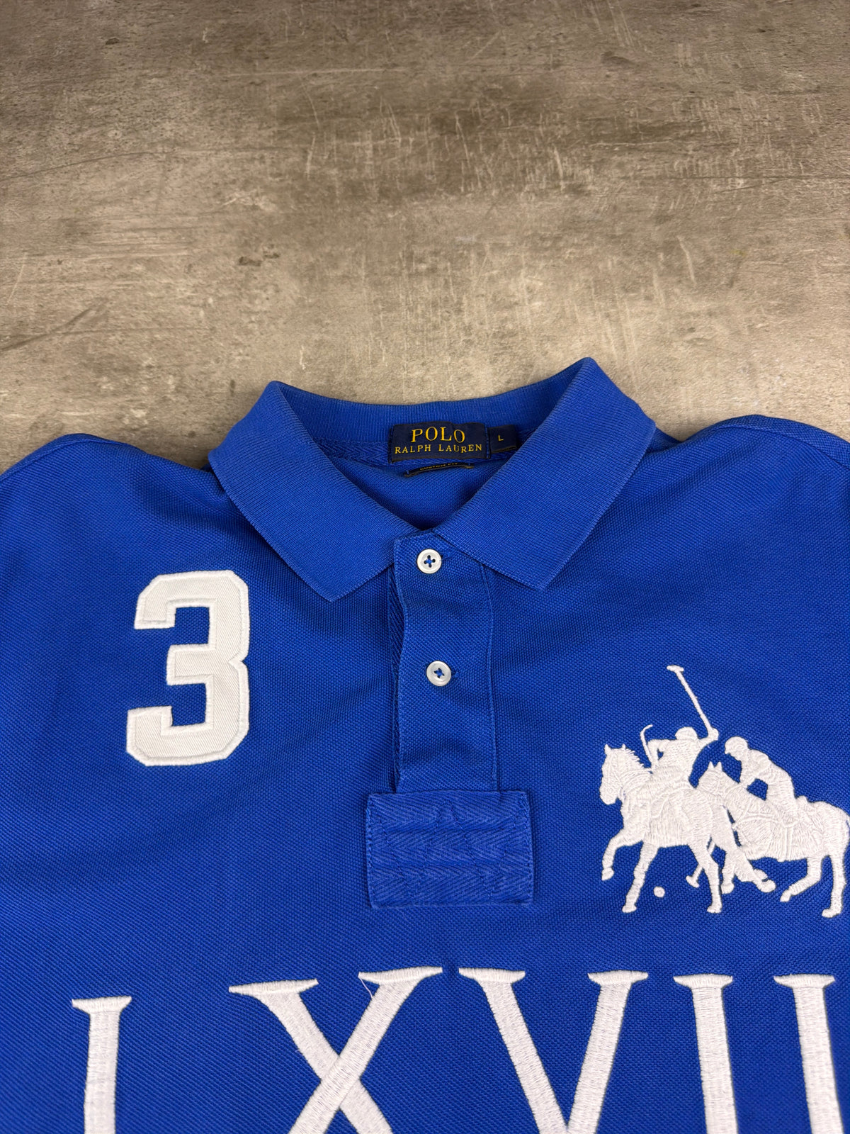 Ralph Lauren Big Pony "LXVII" Polo Shirt - Royal Blue
