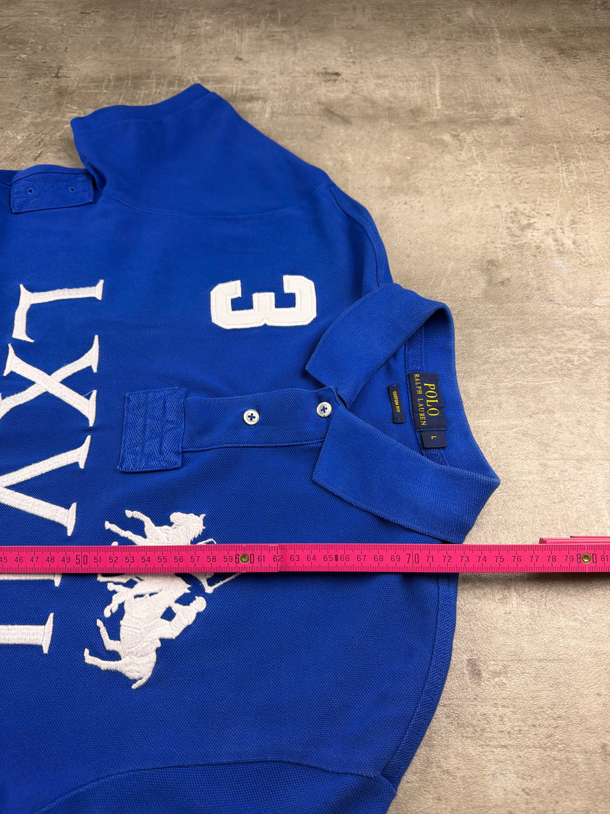 Ralph Lauren Big Pony "LXVII" Polo Shirt - Royal Blue