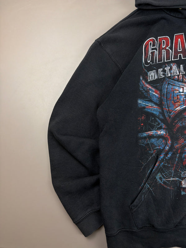 Graspop Metal Meeting 2017 Festival Tour Zip Hoodie – Faded Black Distressed