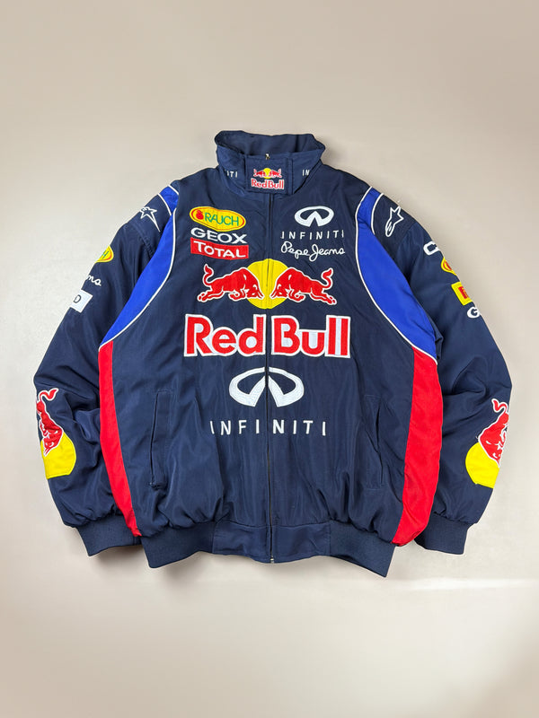 Red Bull Racing "Gives You Wings" Bomber Jacket - Dark Navy