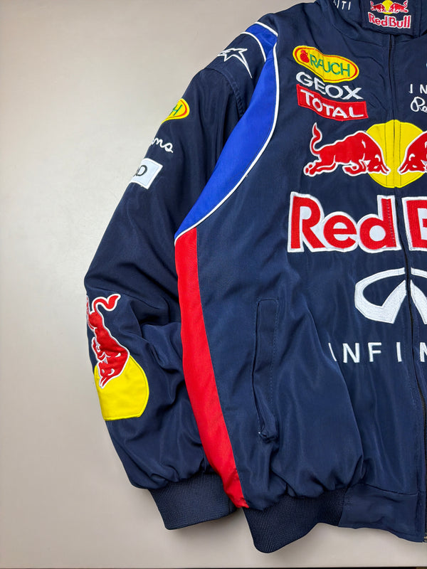 Red Bull Racing "Gives You Wings" Bomber Jacket - Dark Navy