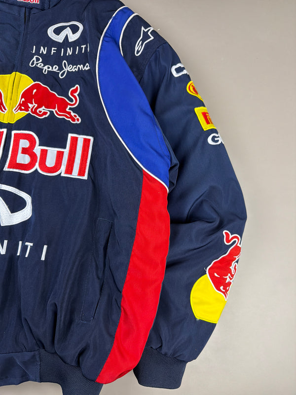 Red Bull Racing "Gives You Wings" Bomber Jacket - Dark Navy