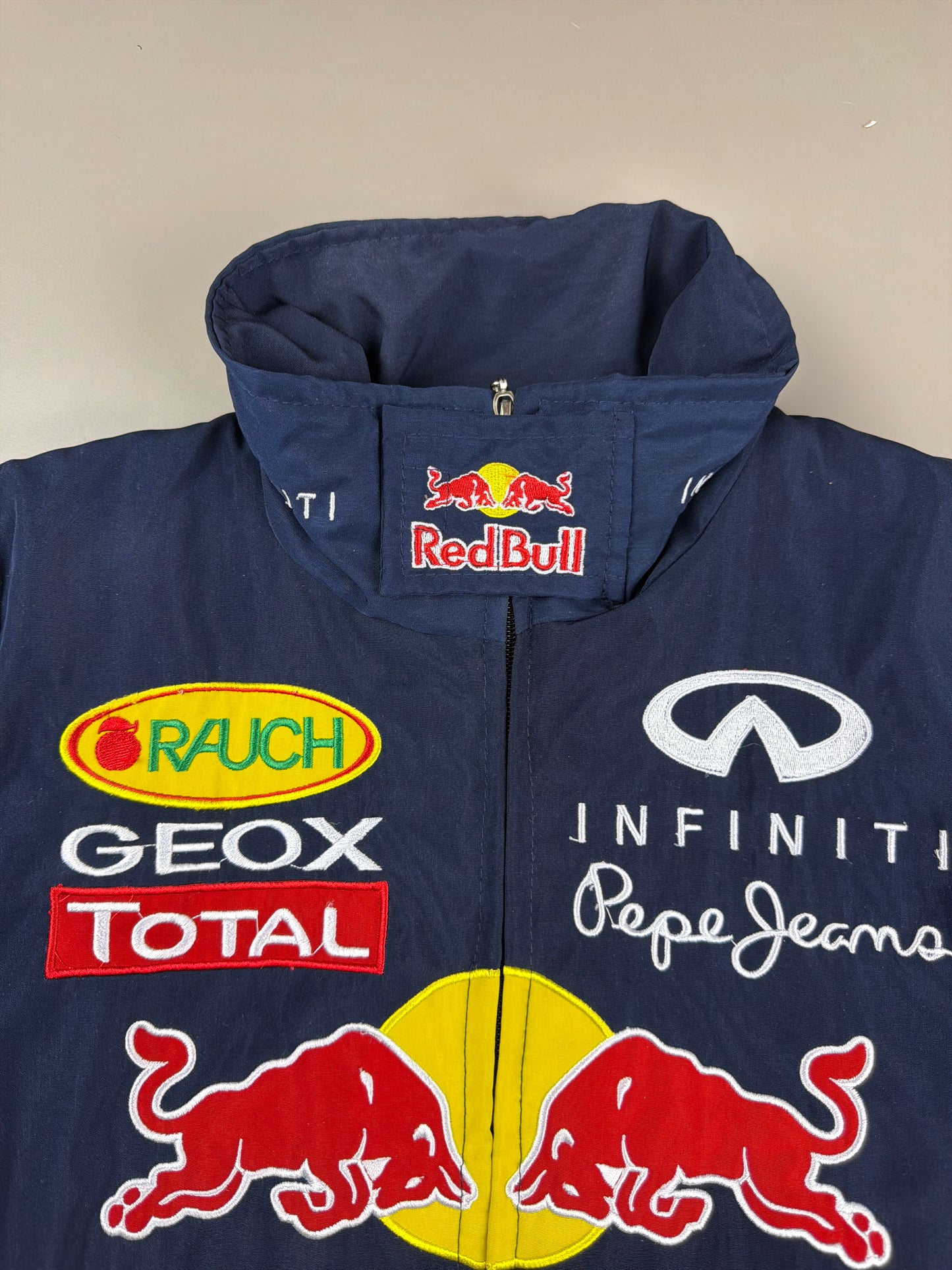 Red Bull Racing "Gives You Wings" Bomber Jacket - Dark Navy