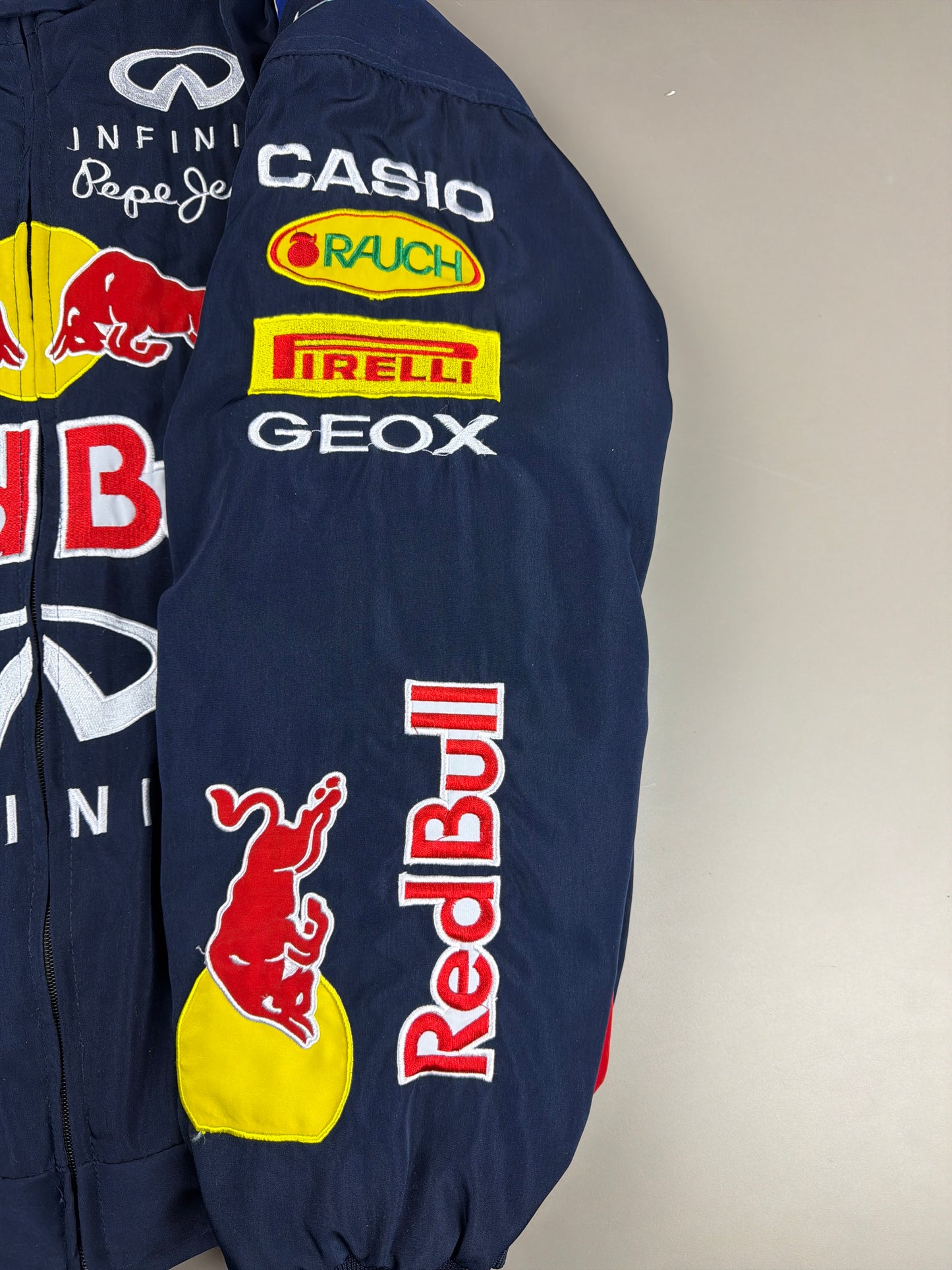 Red Bull Racing "Gives You Wings" Bomber Jacket - Dark Navy