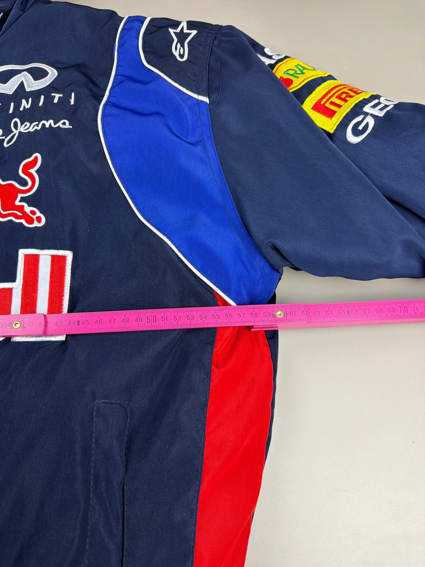 Red Bull Racing "Gives You Wings" Bomber Jacket - Dark Navy
