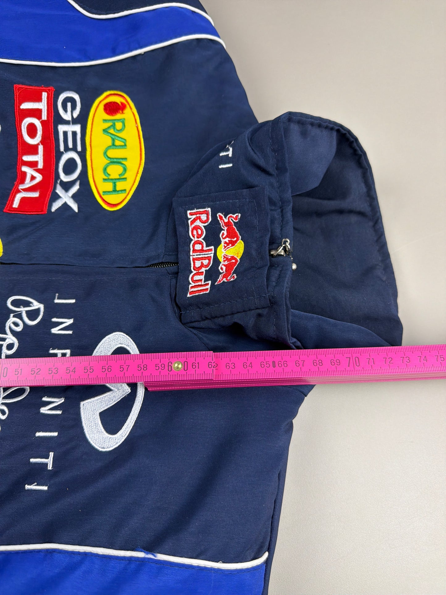 Red Bull Racing "Gives You Wings" Bomber Jacket - Dark Navy