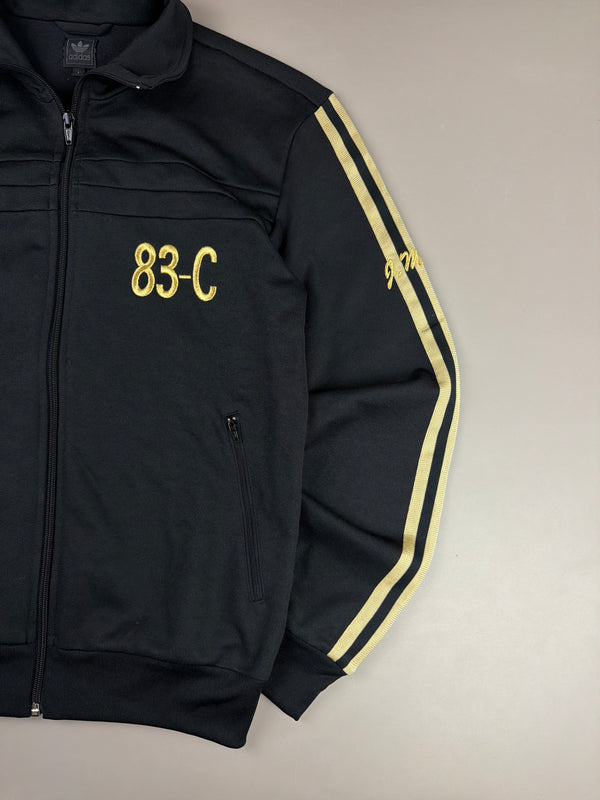 Adidas Originals "83-C J. Mano" Signature Track Jacket - Black & Gold