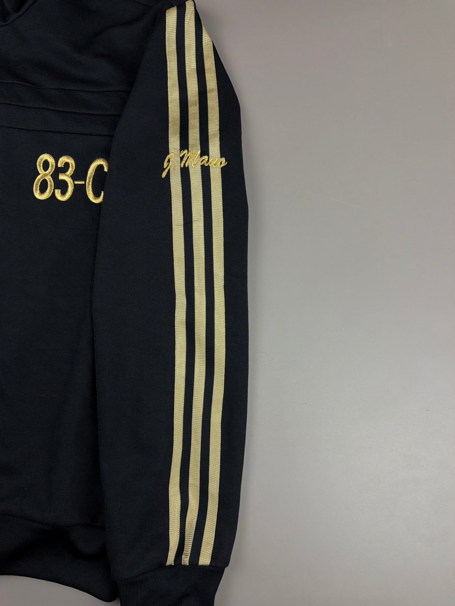 Adidas Originals "83-C J. Mano" Signature Track Jacket - Black & Gold