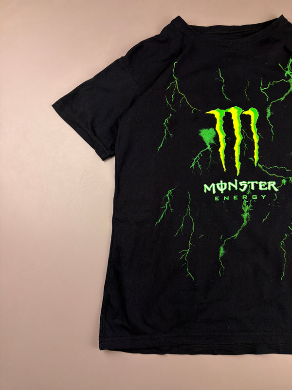 Monster Energy "Cyber Lightning" Baby Tee - Black / Neon