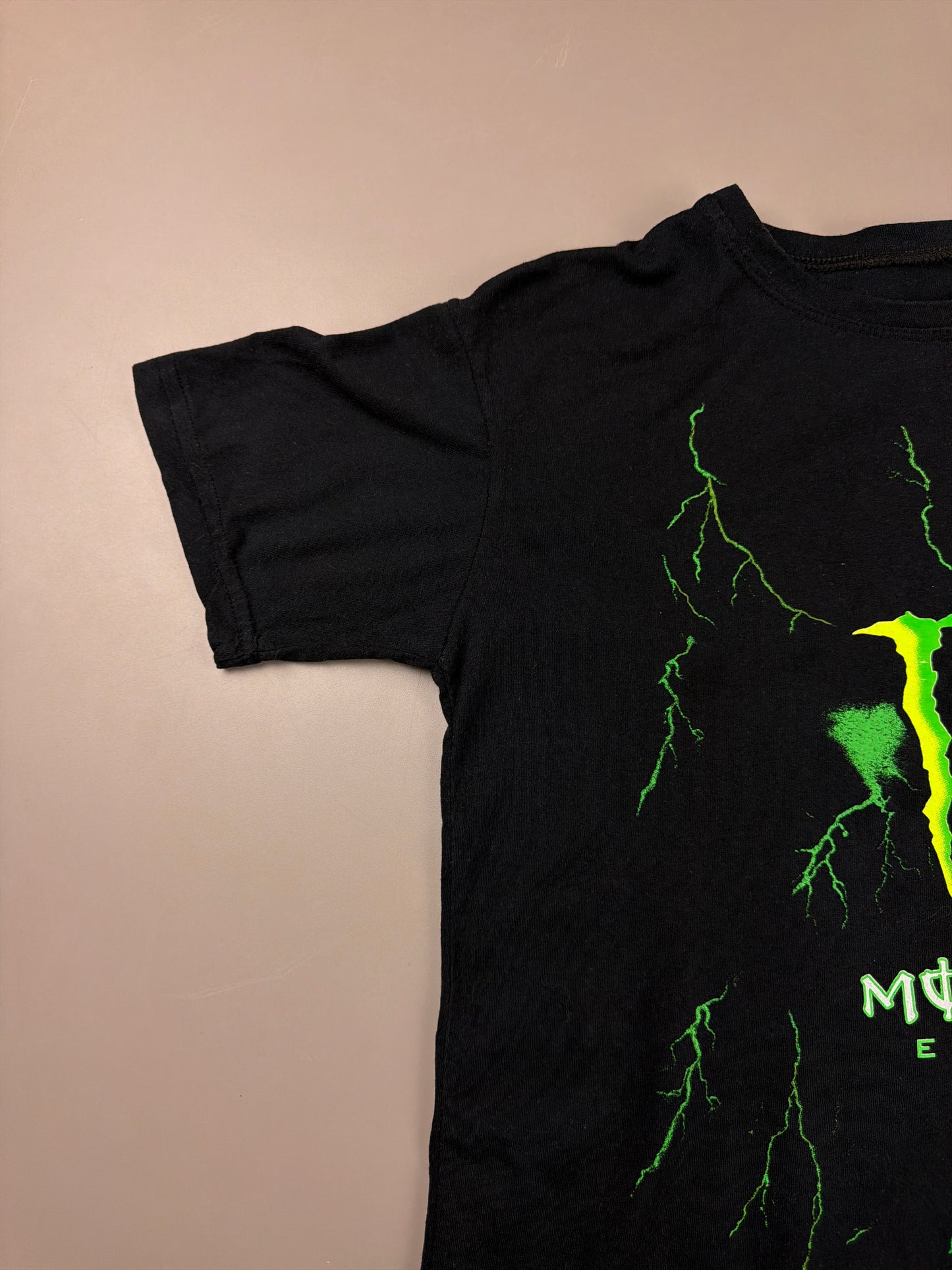 Monster Energy "Cyber Lightning" Baby Tee - Black / Neon