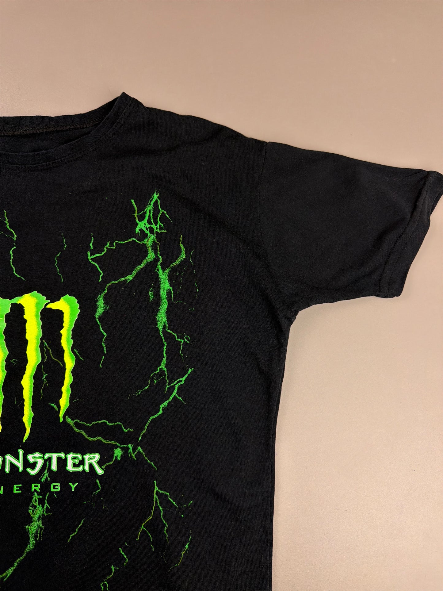 Monster Energy "Cyber Lightning" Baby Tee - Black / Neon