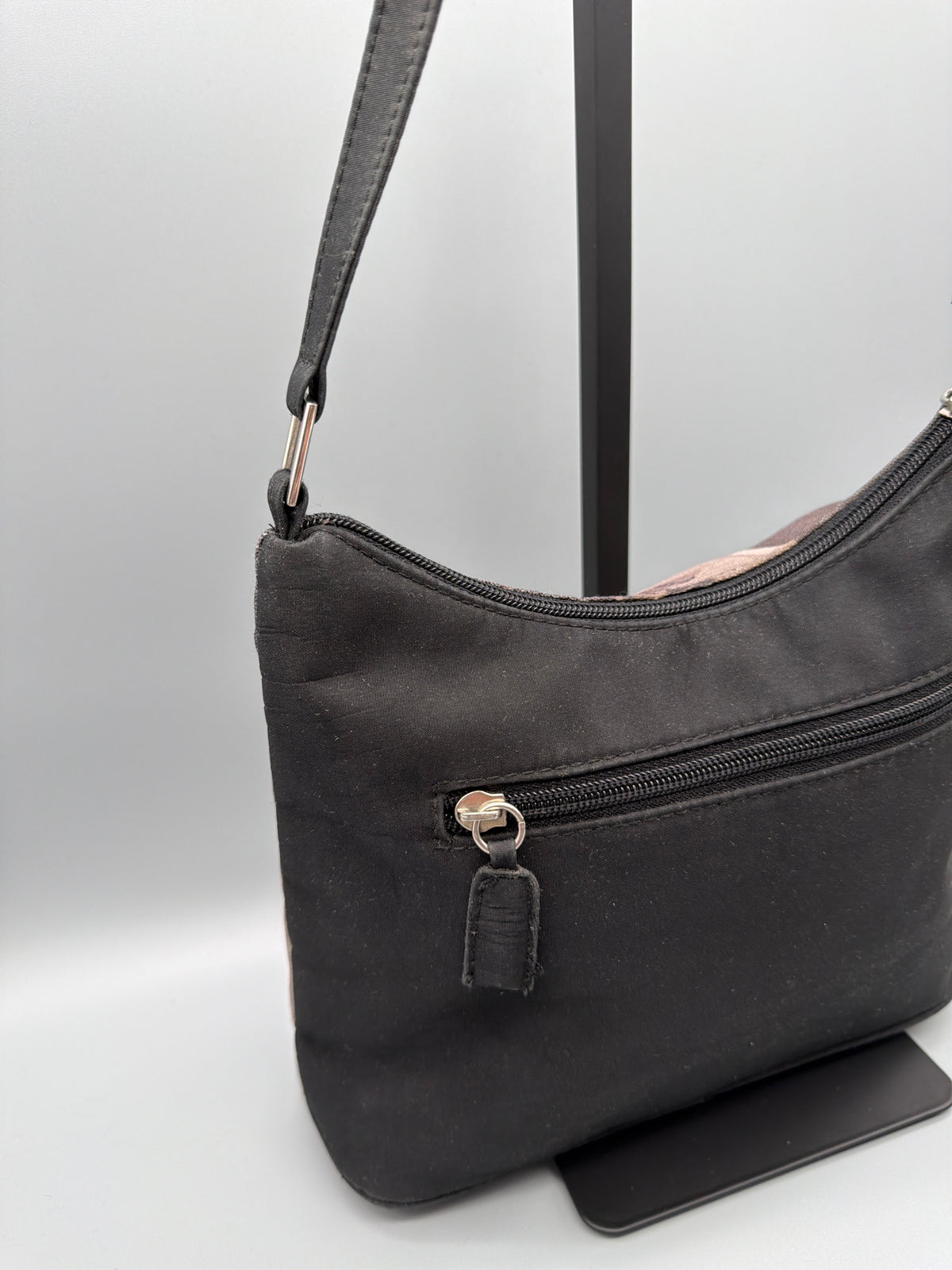 Y2K Pin-Up Vintage Shoulder Bag - Black & Sepia
