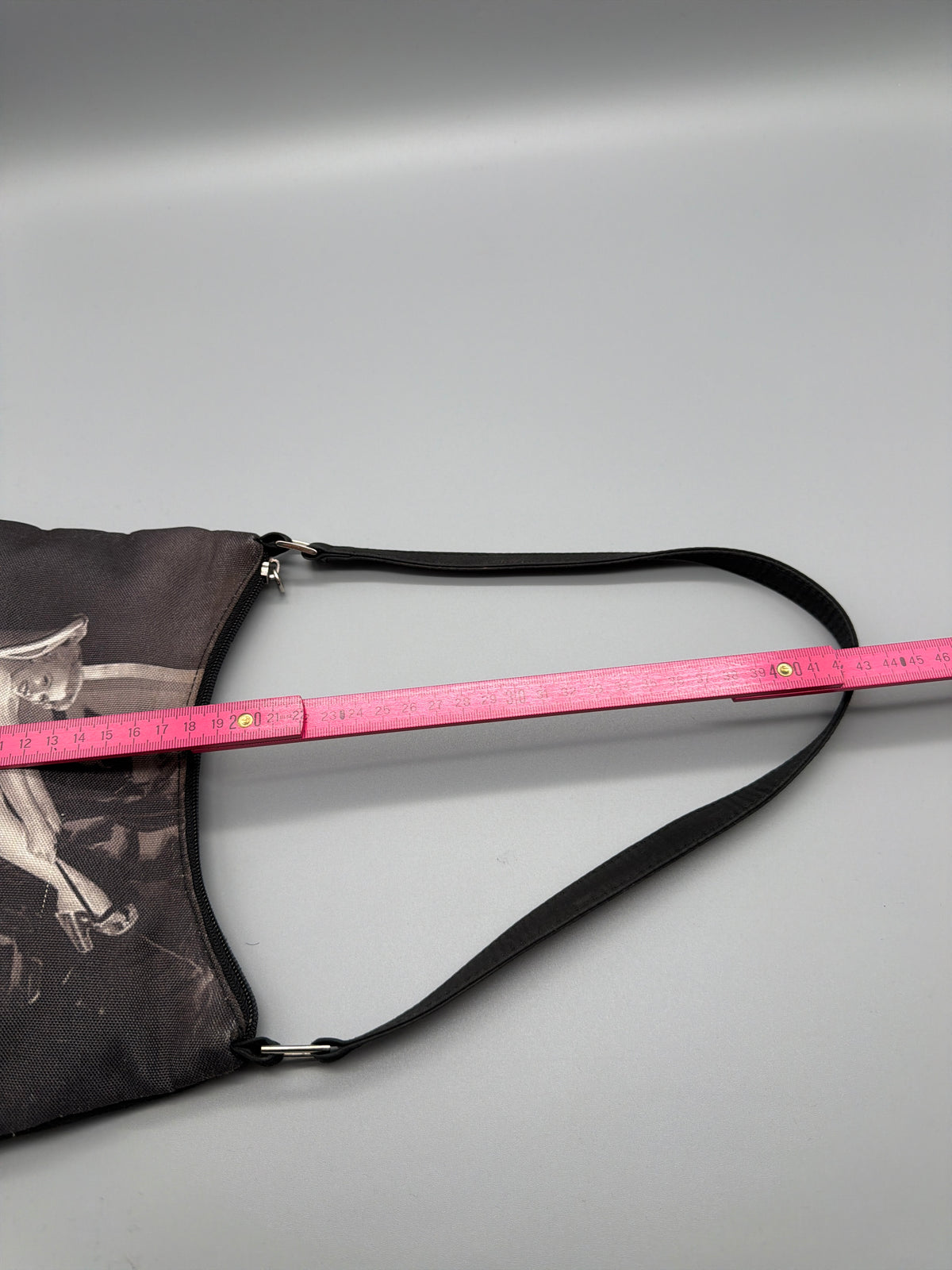 Y2K Pin-Up Vintage Shoulder Bag - Black & Sepia