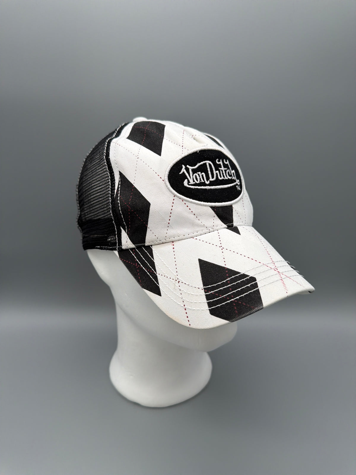 Von Dutch Archive "Harlequin" Trucker Cap - Black & White