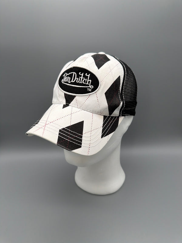 Von Dutch Archive "Harlequin" Trucker Cap - Black & White