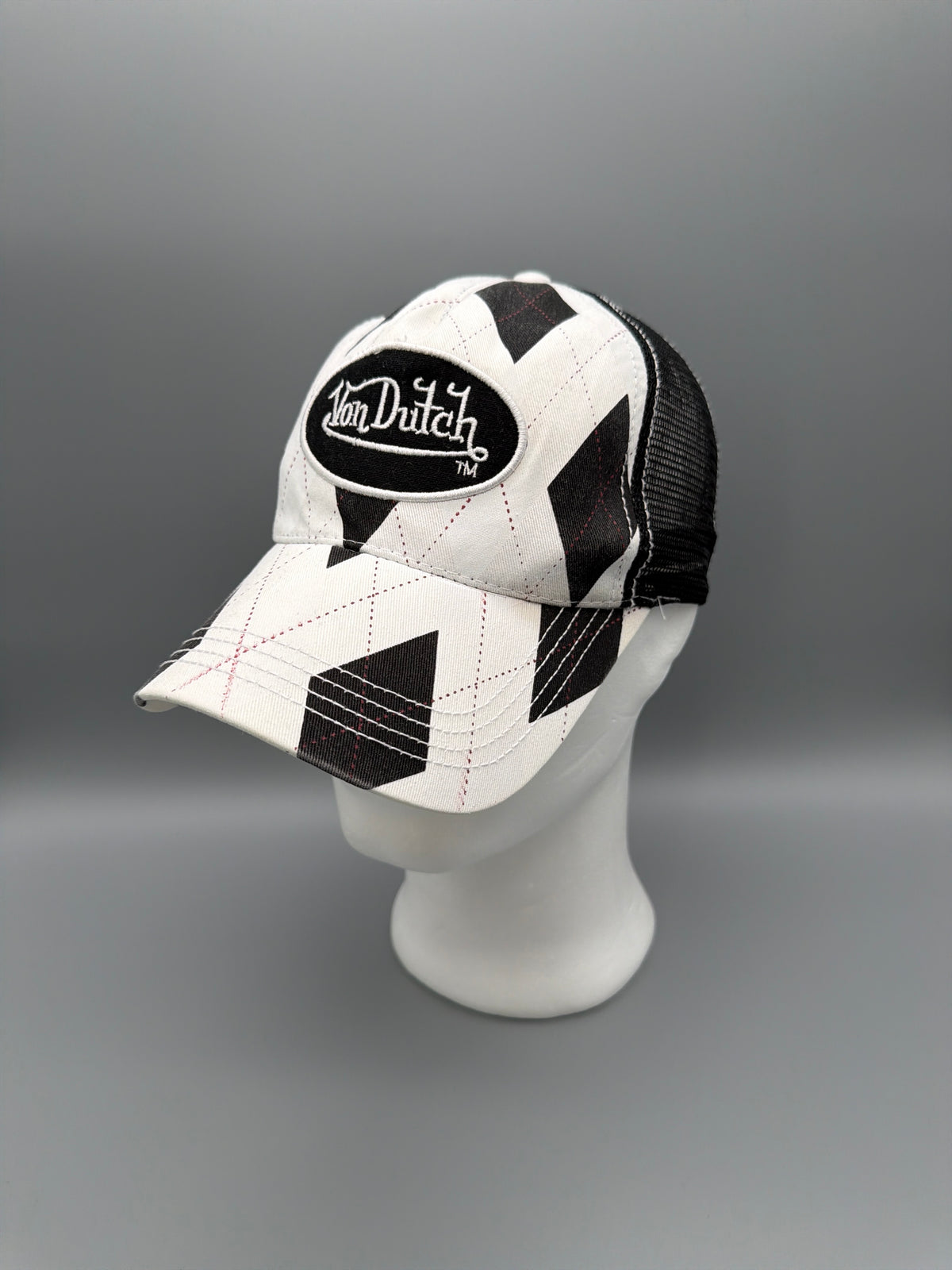 Von Dutch Archive "Harlequin" Trucker Cap - Black & White