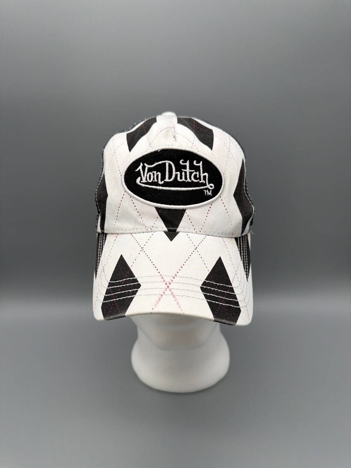Von Dutch Archive "Harlequin" Trucker Cap - Black & White