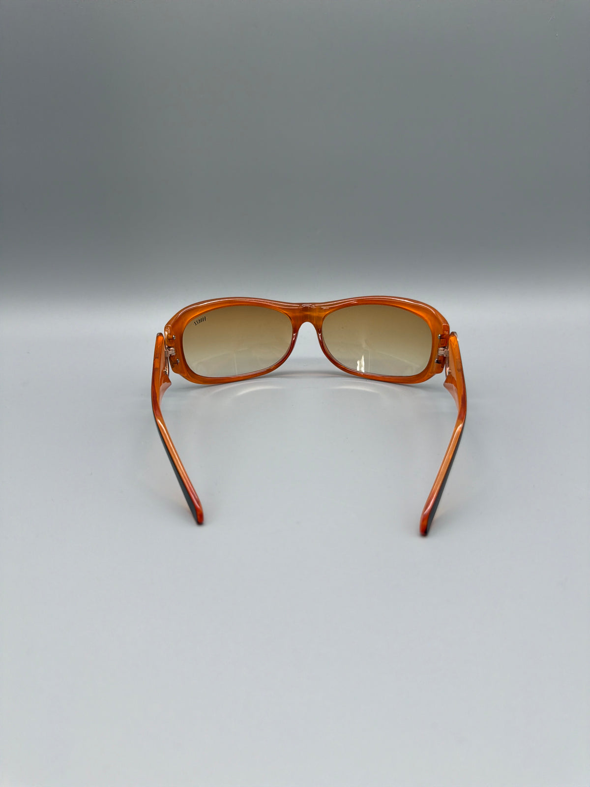 Finezz Y2K Oval Sunglasses - Black / Orange / Gold