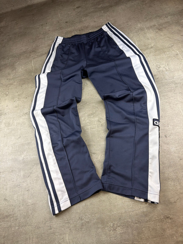 Adidas Originals Three Stripes Tearaway Trackpants – Navy Blue Y2K Vibe