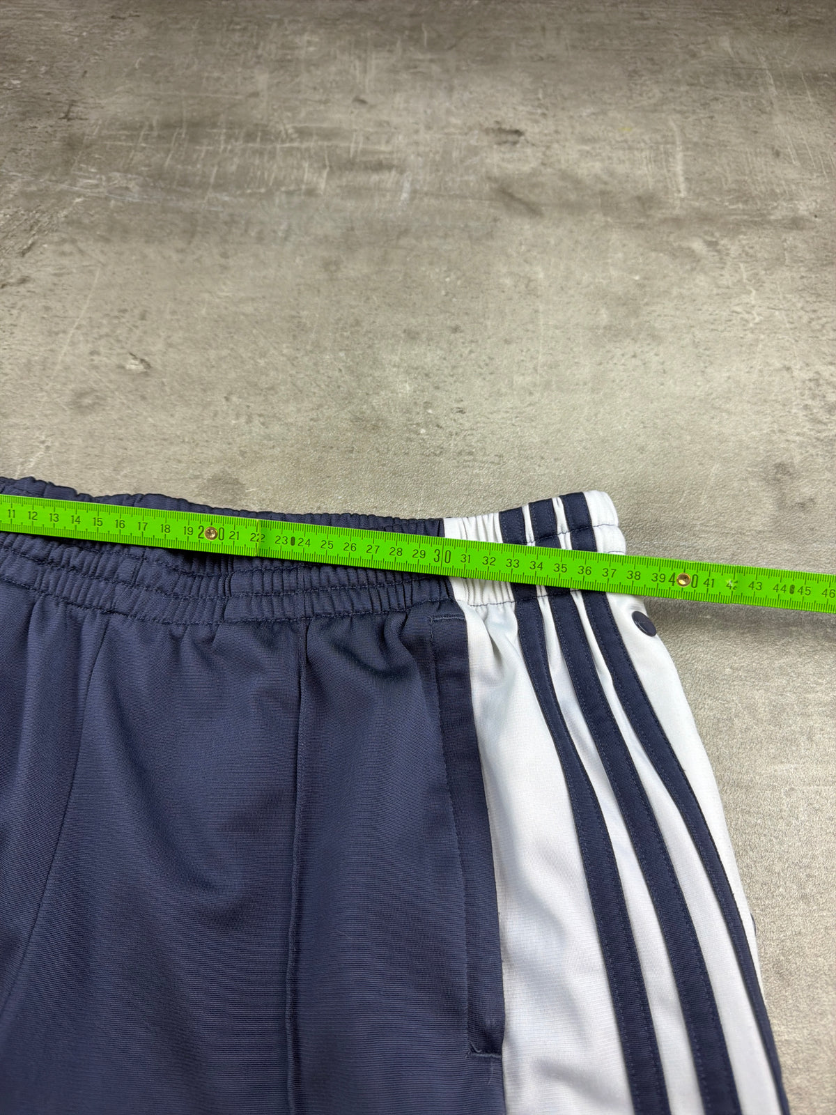 Adidas Originals Three Stripes Tearaway Trackpants – Navy Blue Y2K Vibe