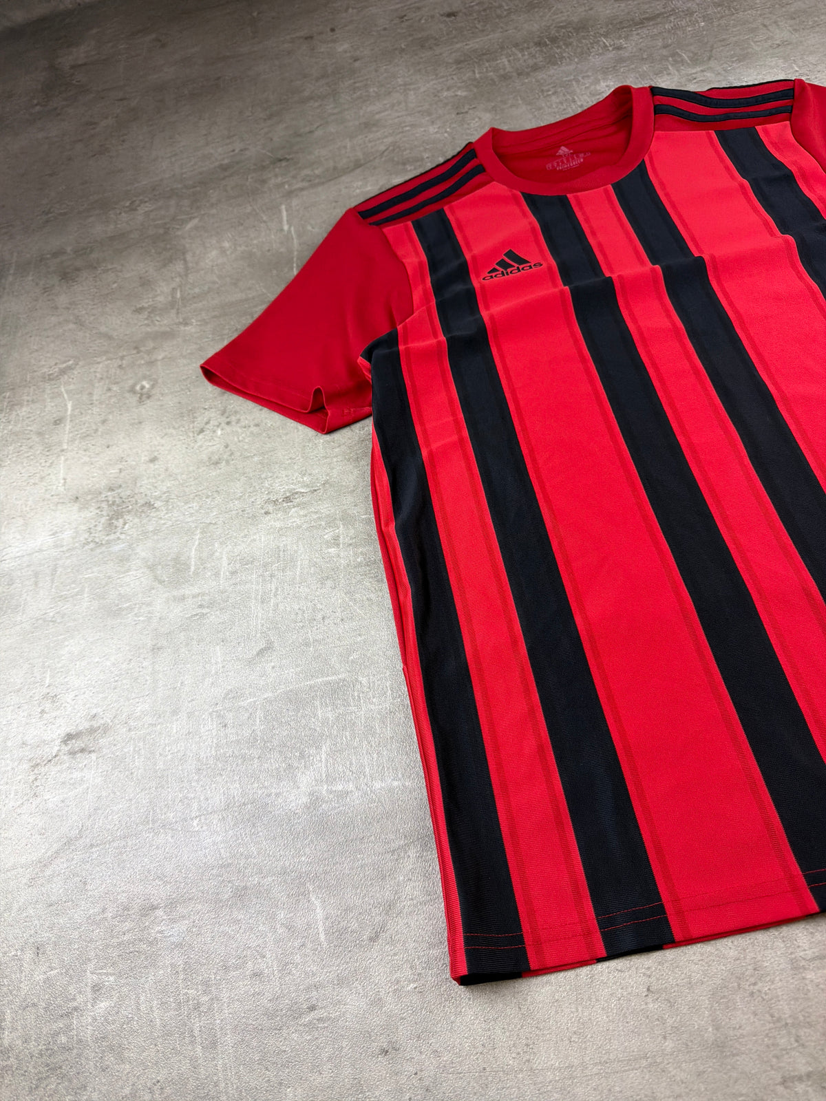 Adidas Striped Aeroready Jersey - Red / Black