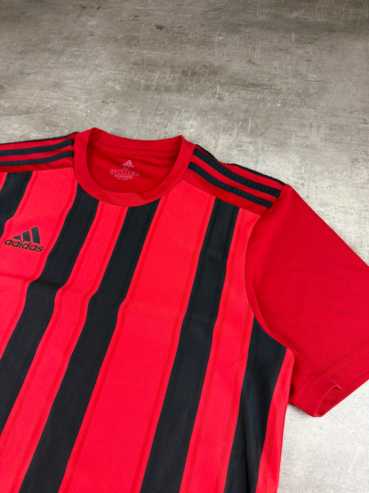 Adidas Striped Aeroready Jersey - Red / Black