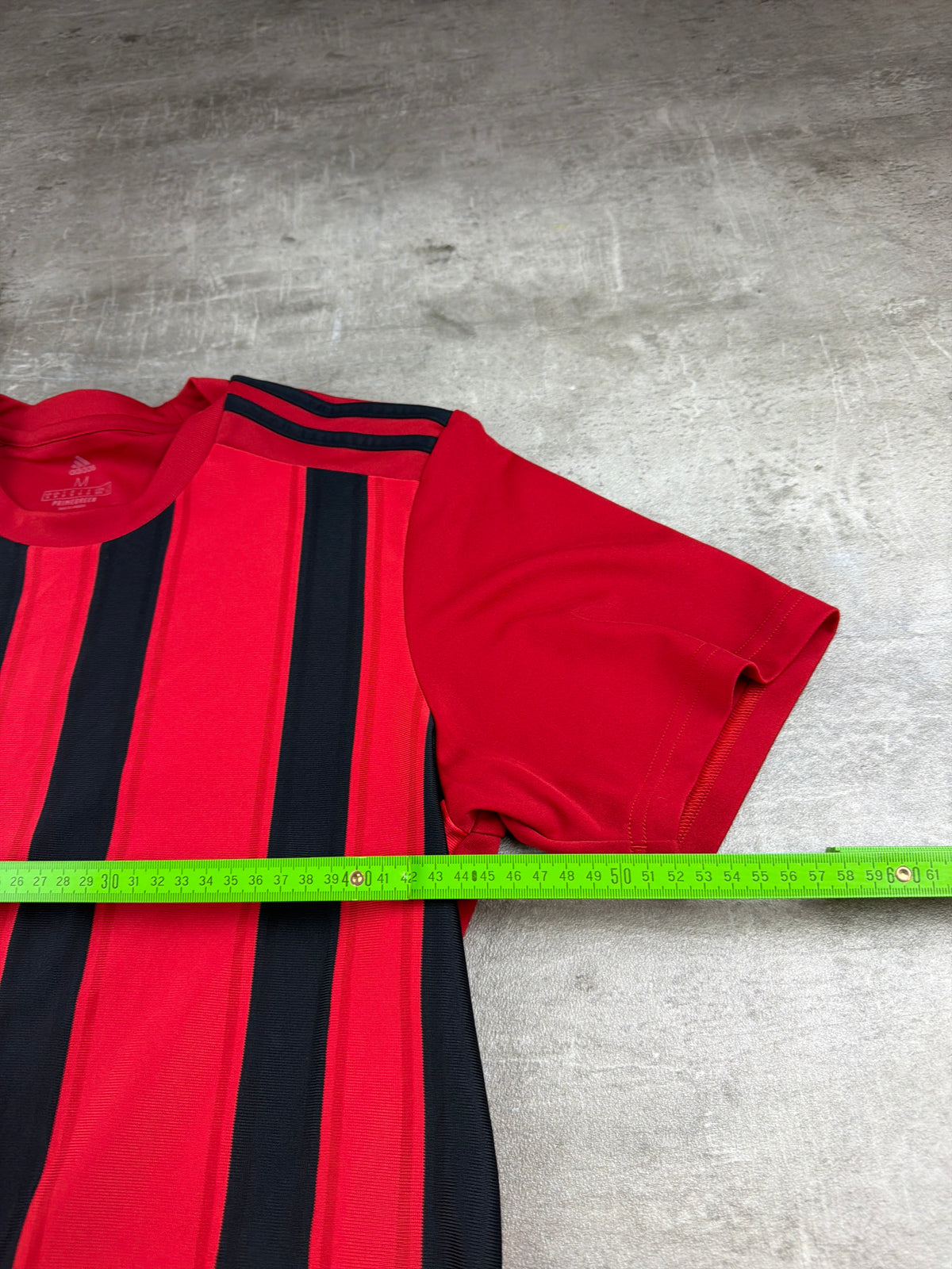 Adidas Striped Aeroready Jersey - Red / Black