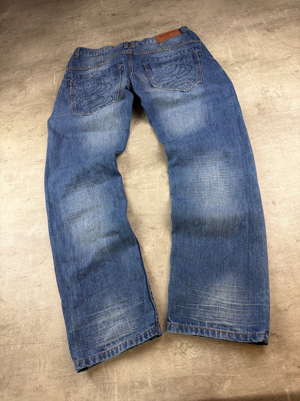 Rocawear Y2K Loose Fit Denim Jeans "Tony Fit" – Blue Wash