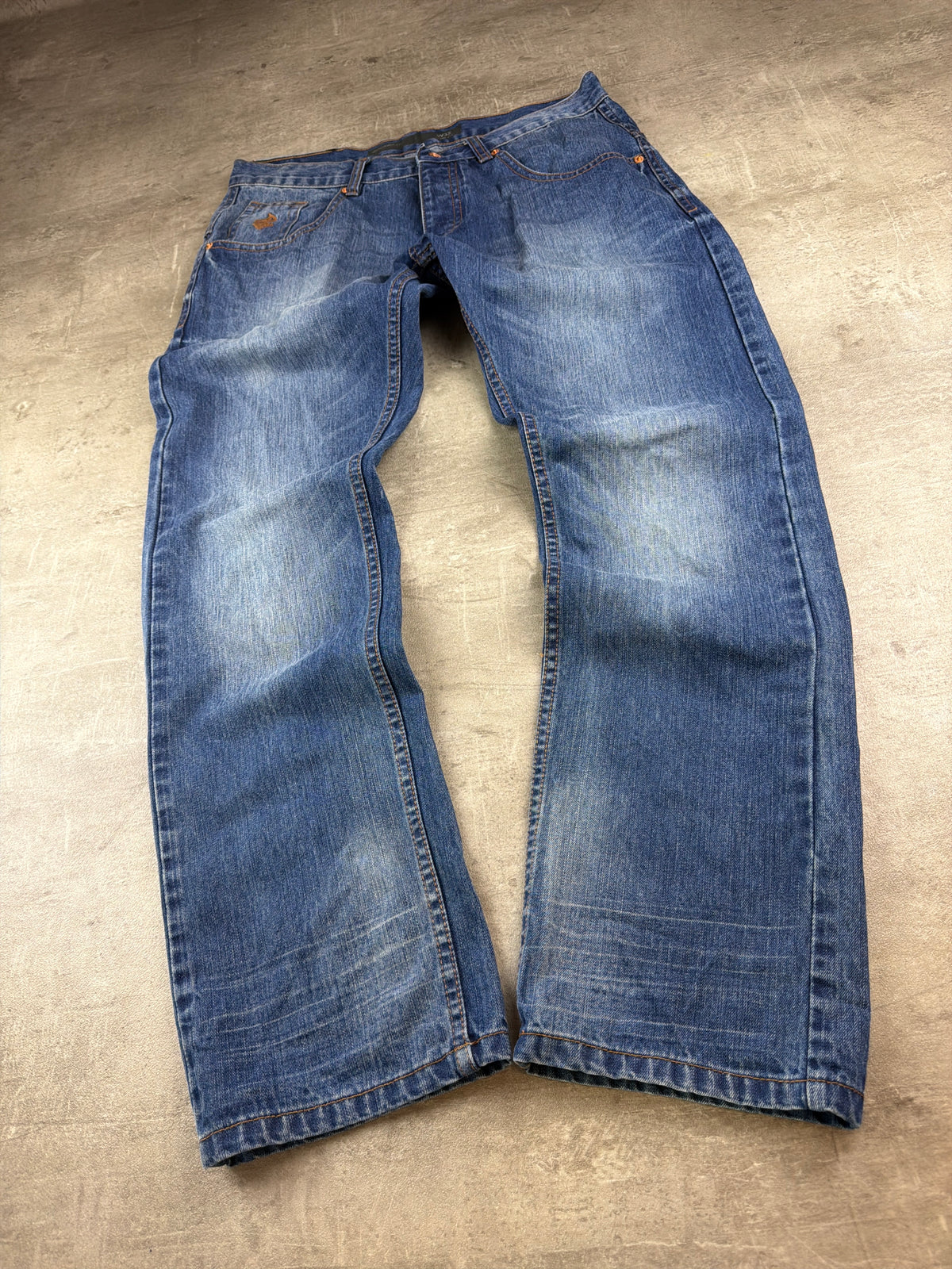 Rocawear Y2K Loose Fit Denim Jeans "Tony Fit" – Blue Wash