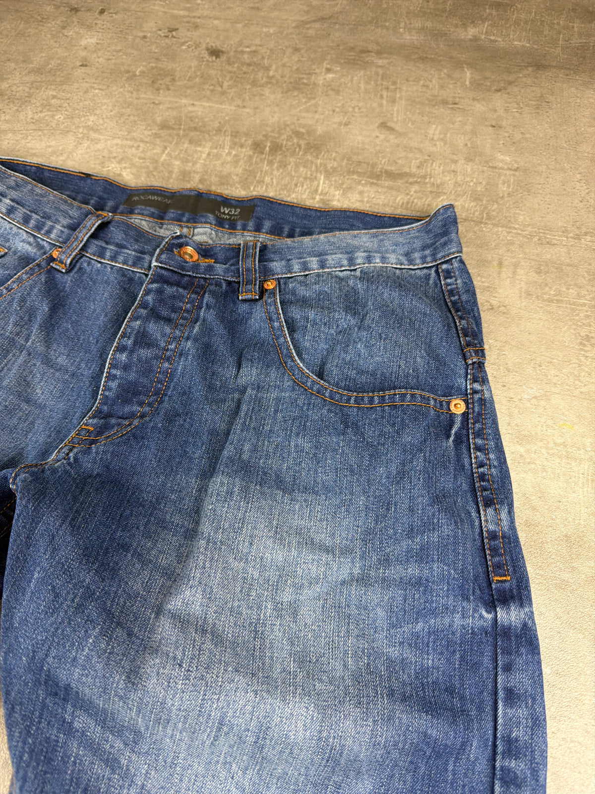 Rocawear Y2K Loose Fit Denim Jeans "Tony Fit" – Blue Wash