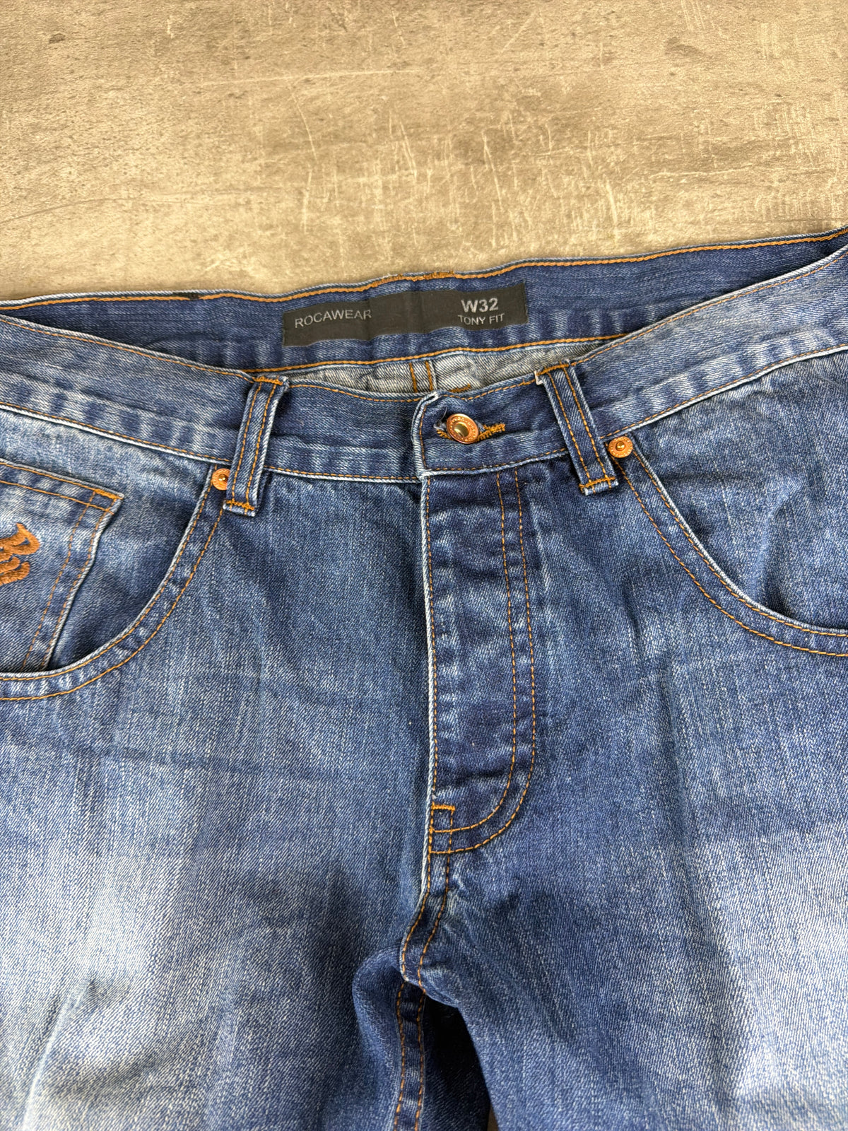 Rocawear Y2K Loose Fit Denim Jeans "Tony Fit" – Blue Wash