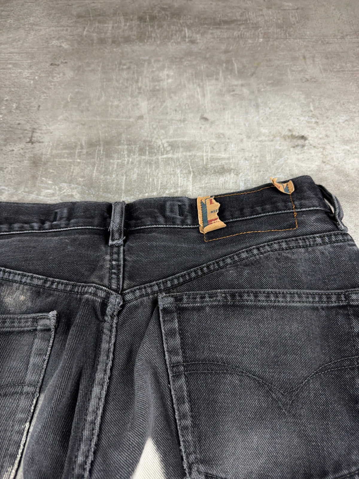 Diesel Archive Bleached "Cloud" Denim Jeans - Acid Washed / Black