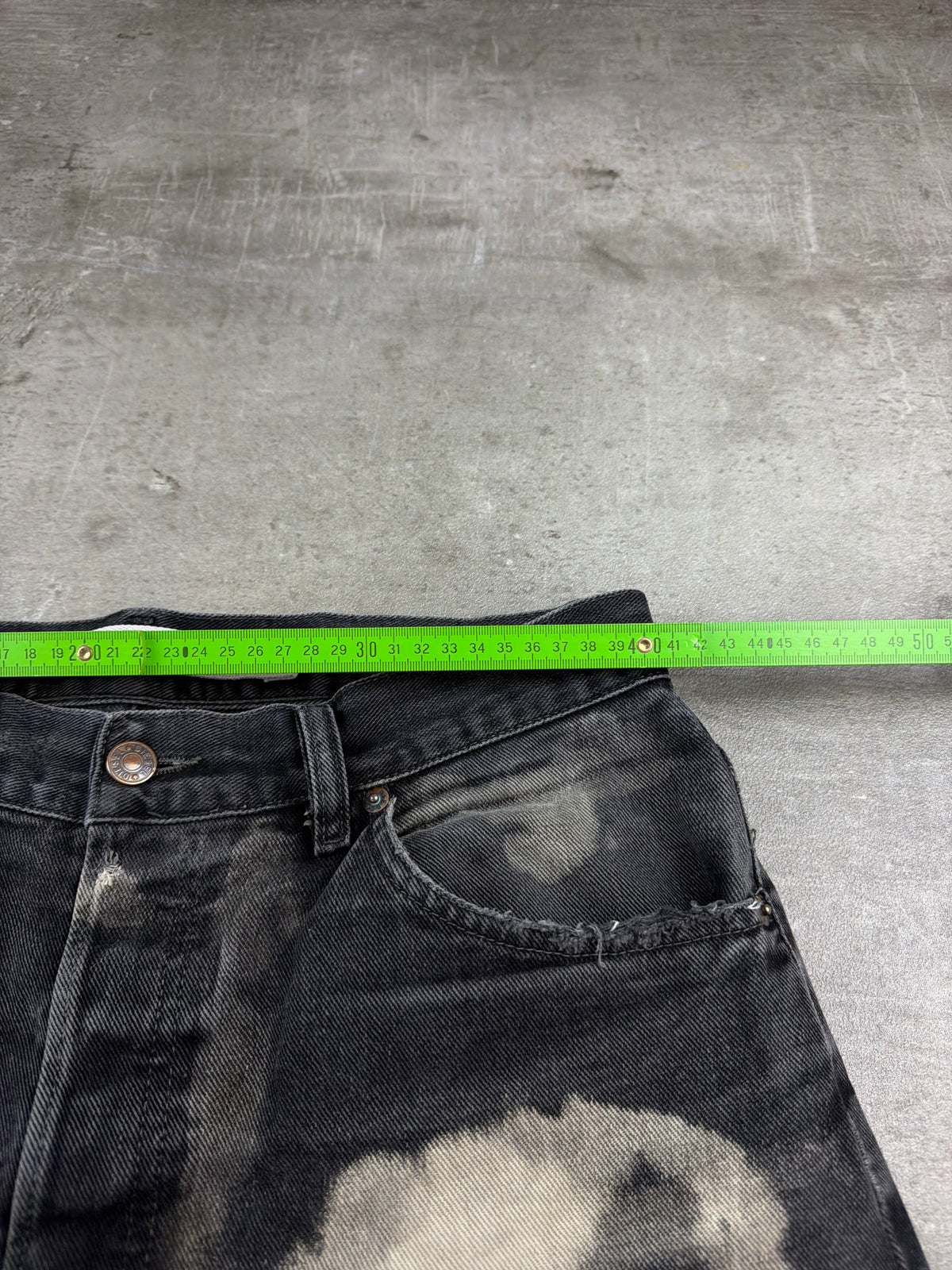 Diesel Archive Bleached "Cloud" Denim Jeans - Acid Washed / Black