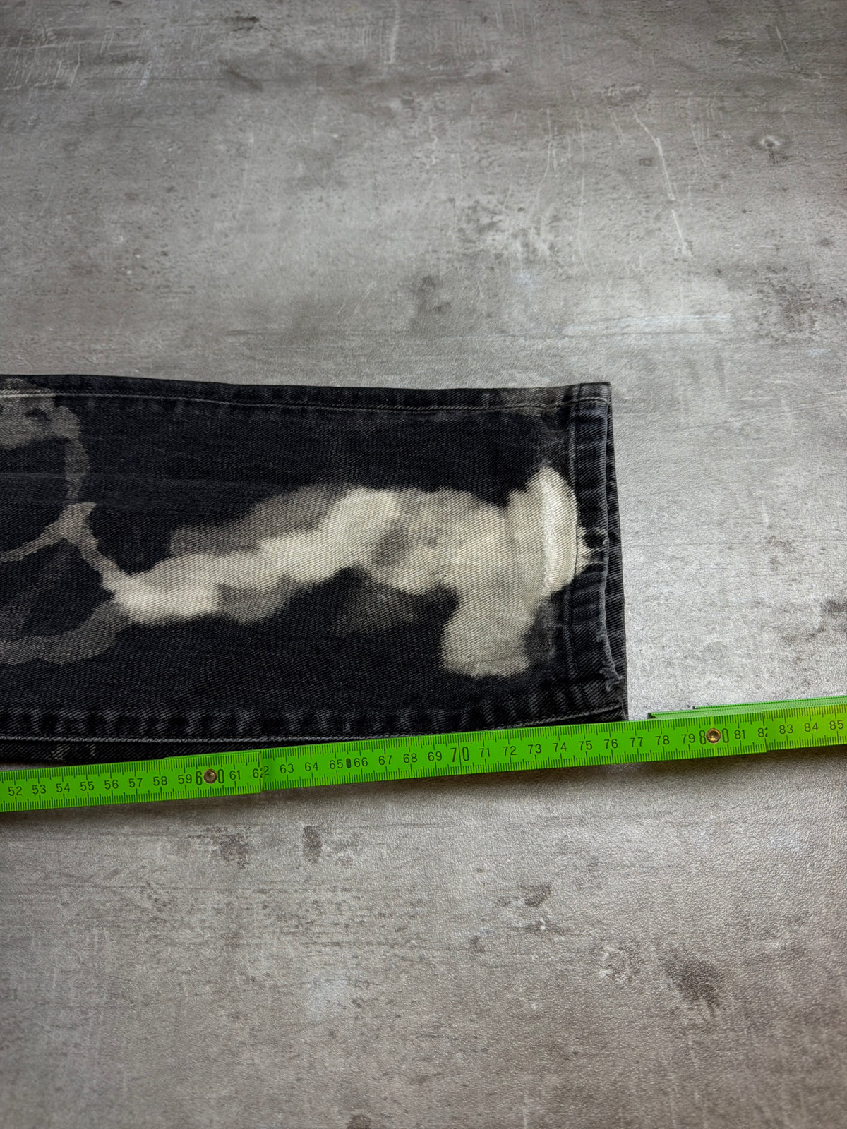 Diesel Archive Bleached "Cloud" Denim Jeans - Acid Washed / Black