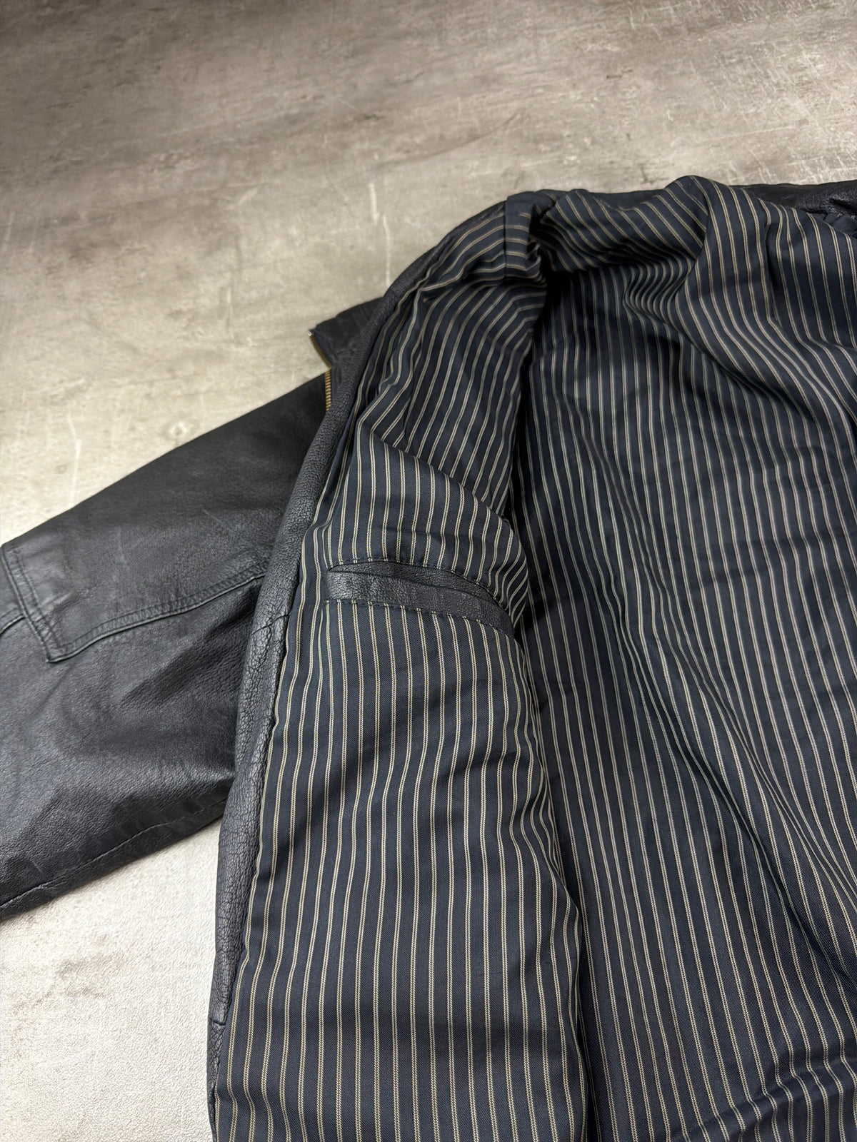 Peter Lukas Oversized Leather Bomber Jacket - Black