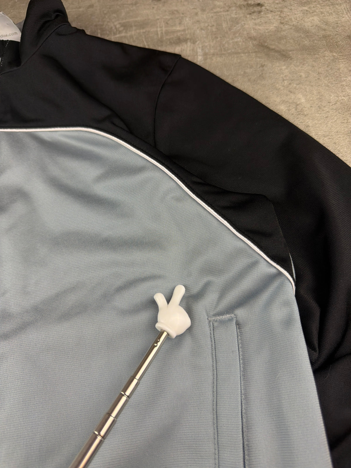 Adidas Y2K Two-Tone Three-Stripes Trackjacket - Grey / Black