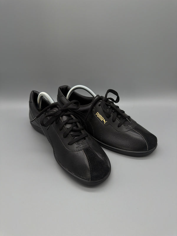 Puma City Sport Vintage Leather Low Sneaker - Black