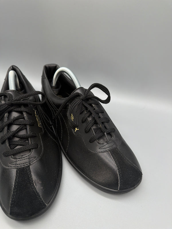 Puma City Sport Vintage Leather Low Sneaker - Black