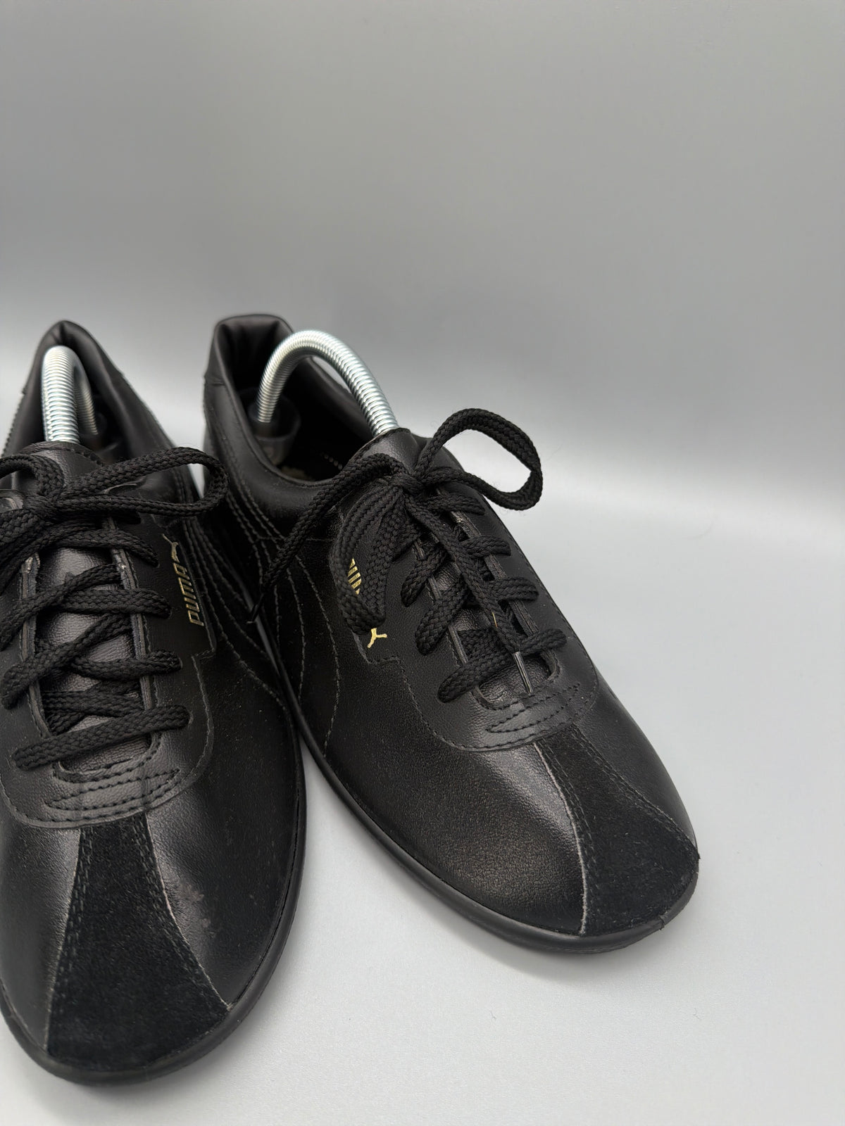 Puma City Sport Vintage Leather Low Sneaker - Black - Past Pieces
