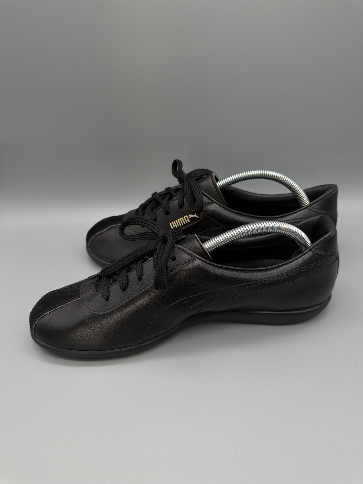 Puma City Sport Vintage Leather Low Sneaker - Black - Past Pieces