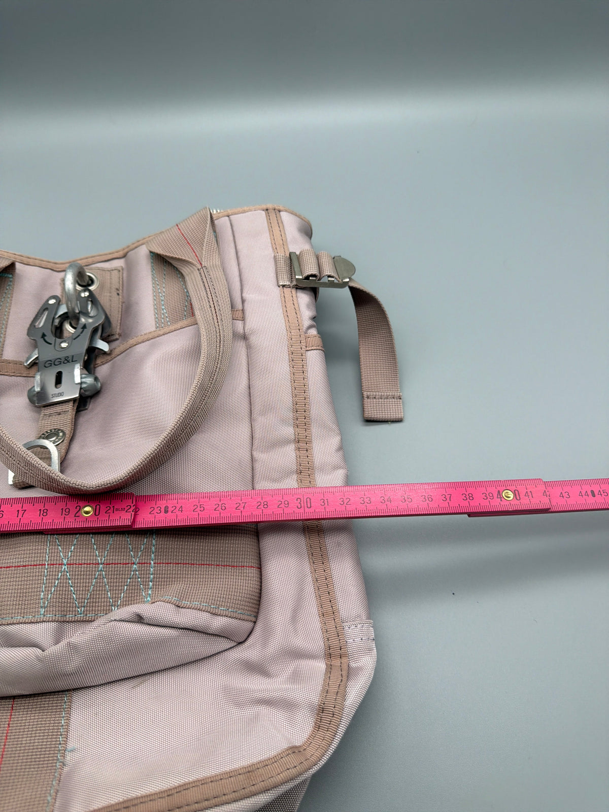 George Gina & Lucy "Little Sushi" Nylon Tote Bag - Dusty Pink / Taupe - Past Pieces