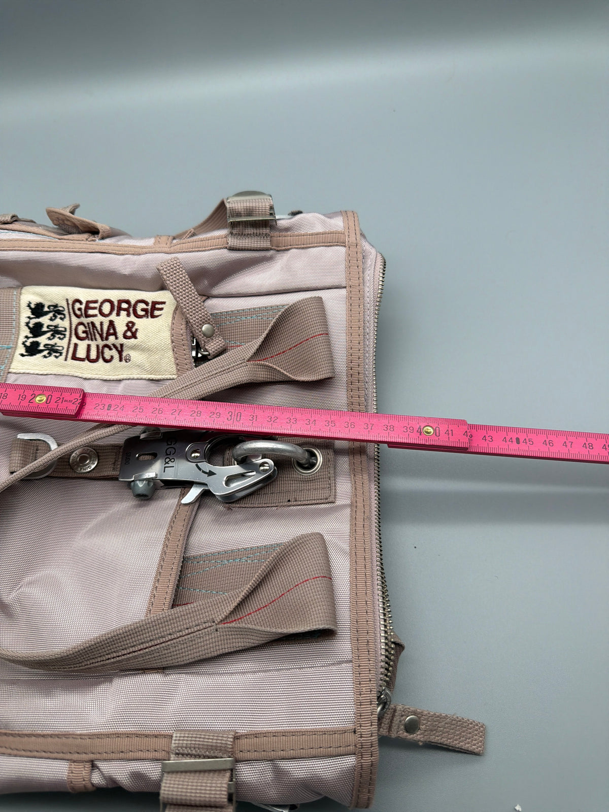 George Gina & Lucy "Little Sushi" Nylon Tote Bag - Dusty Pink / Taupe - Past Pieces
