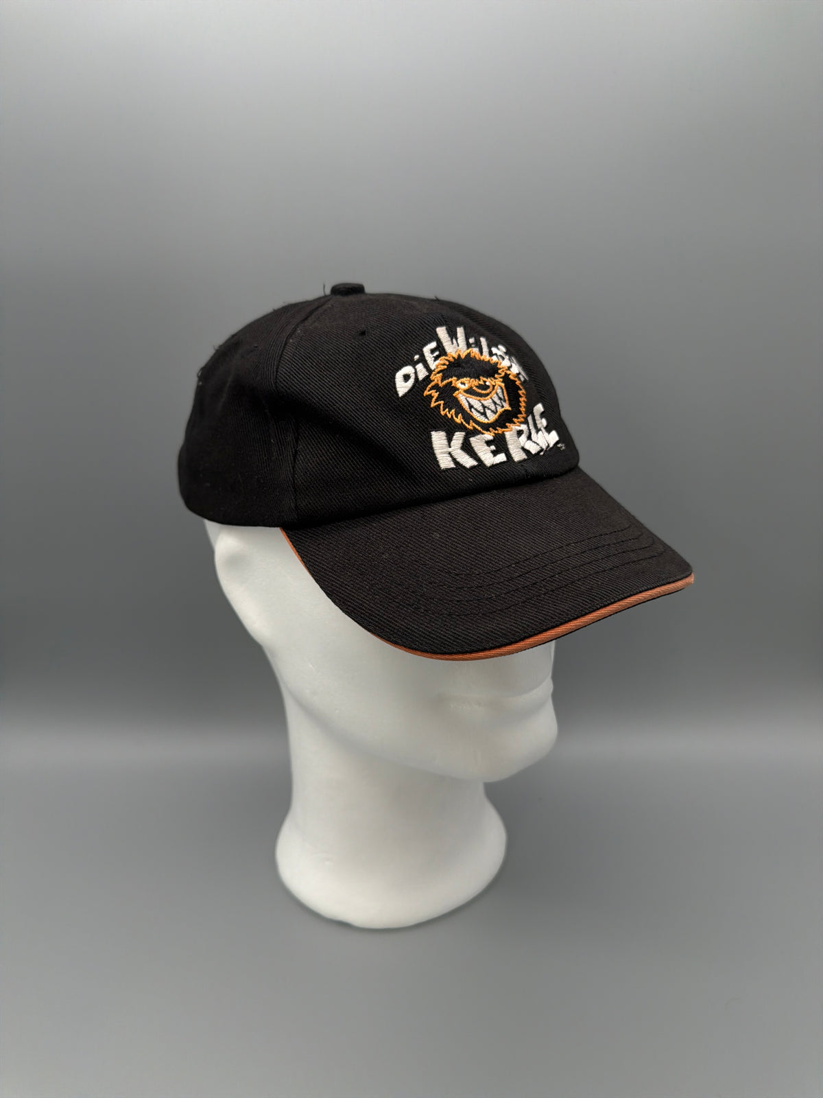 Vintage "Die Wilden Kerle" Embroidered Cap - Black / Orange - Past Pieces