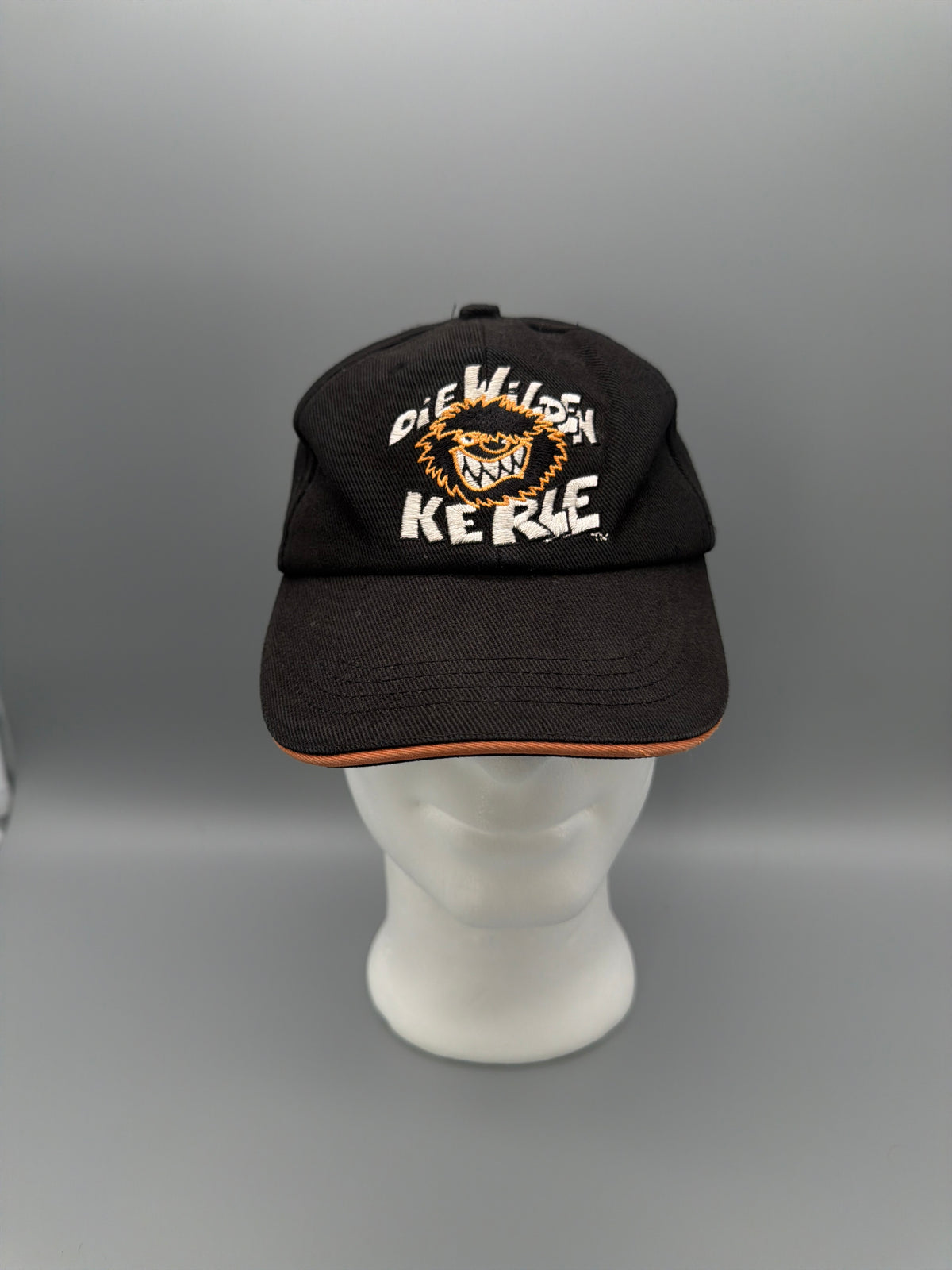 Vintage "Die Wilden Kerle" Embroidered Cap - Black / Orange - Past Pieces