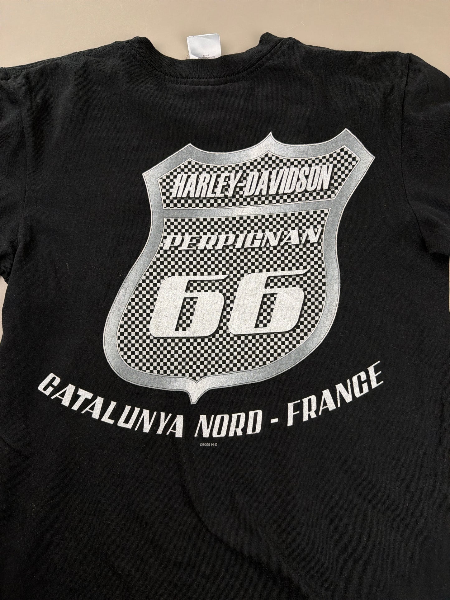 Harley-Davidson "Ride A Legend" Graphic Tee - All Black Y2K Biker Core