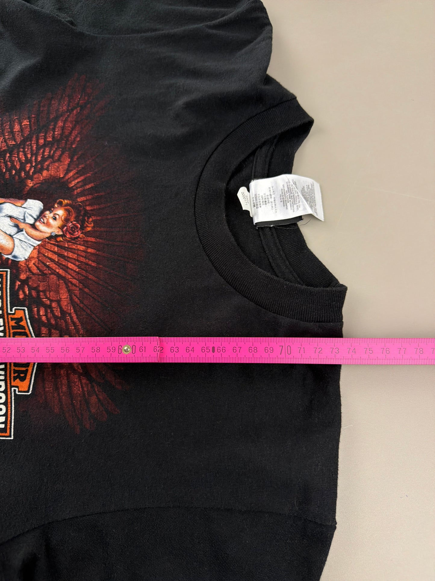 Harley-Davidson "Ride A Legend" Graphic Tee - All Black Y2K Biker Core